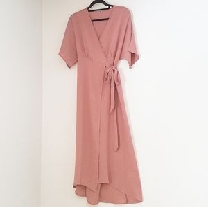 Blush Wrap Dress